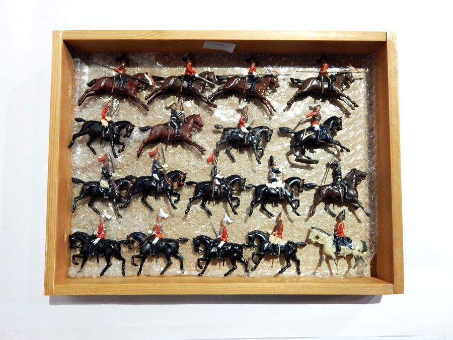 A quantity of Britains painted lead mounted soldiers