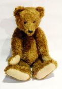 A collectors bear by The Great Yorkshire Bear Company, golden mohair, jointed body, felt pads,