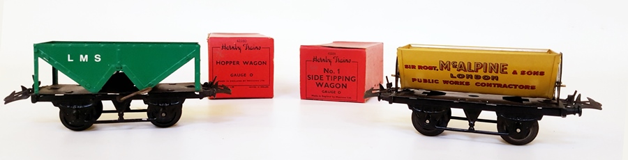 A Hornby Meccano 'O' gauge tinplate No.1 Side Tipping Wagon "McAlpine", No.