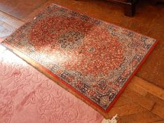 Persian style wool rug, red ground,