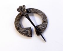 Scottish silver kilt pin of Celtic design,