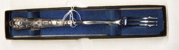 Silver handled pickle fork, Sheffield 1978,