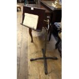 Regency mahogany reading stand, John Carter 'Literary Machine', 6A New Cavendish Street,