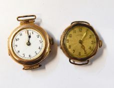 Lady's 9ct gold wristwatch and another,