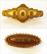 Victorian 9ct gold brooch,