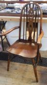 Old Charm reproduction Windsor wheelback elbow chair