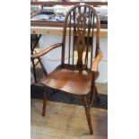 Old Charm reproduction Windsor wheelback elbow chair