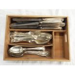 Quantity of King's pattern table flatware,