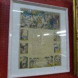 A late C19th framed poem 1886 ''The child's complaint''