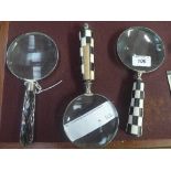 A collection of magnifying glasses (one a/f)