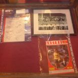 An Arsenal Cup Winners 1950 Team picture and Champions League final program 2006 and others and