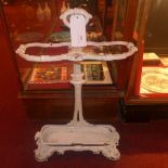 A Victorian painted cast iron stick stand