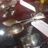 A set of four Victorian hallmarked silver table spoons