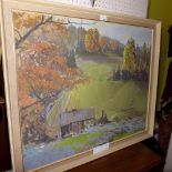 An oil on canvas landscape signed S Walsinger