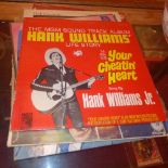 Eight various Hank Williams records