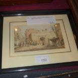 A framed and glazed Victorian watercolour of An Arabic market scene