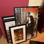 A collection of various prints including ''Paris'' and ''Abbey road''