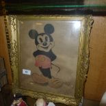 A 1940's Mickey Mouse watercolour sketch