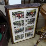 A pair of framed and glazed photographs of classical automobiles