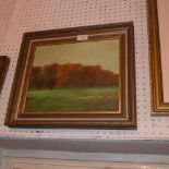 An oil on canvas landscape by Alan Turner ''Autumn Trees'' signed and dated 1981