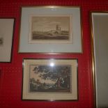 Two J.Farringdon prints of views along the Thames
