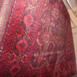 A fine North East Persian Meshad Belouch rug   195 x 110 cm  repeating panel motifs guarded by