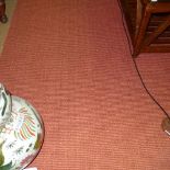 A red flat weave modern rug