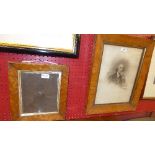 Two C19th maple frames