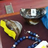 A pair of Quartz paperweights