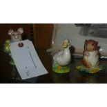 Three Beswick Beatrix Potter figures