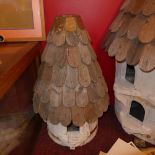 A painted distressed finish dovecote of small proportions