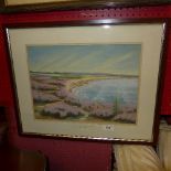 An early C20th pastel ''Dunwich Heath Suffolk'' signed in pencil