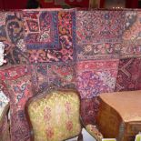 A hand made Persian patchwork carpet 202 x 150 cm