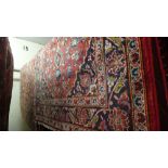 Two fine central Persian Kashan rugs 147 x 100 cm and 150 x 100 cm central pendant medallion on a