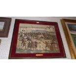 A naive painting of Bull Baiting in Wokingham