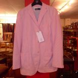 A Gent's Ralph Lauren polo seersucker jacket in a pink stripe together with matching blue stripe