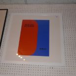 A glazed and framed Ellsworth Kelly lithographic print printed Maeget