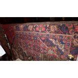 A handmade Persian patchwork carpet