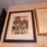 A glazed and framed Pierre Bonnard lithograph printed by Maeget