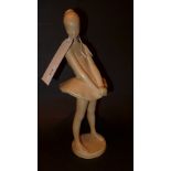 A 1950's figure of a ballerina