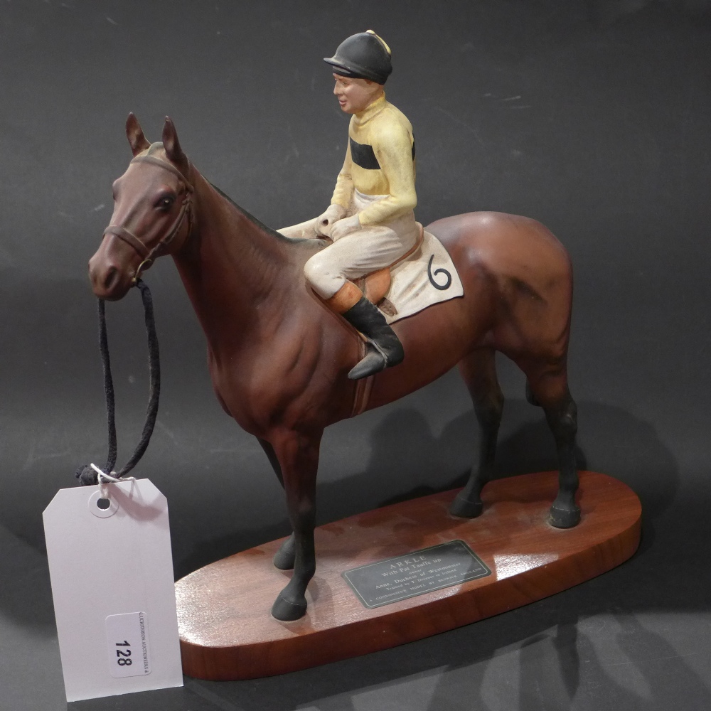 A Beswick connoisseur model horse 'Arkle, with Pat Taafe Up, Owner Duchess of Westminster, trained