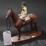 A Beswick connoisseur model horse 'Arkle, with Pat Taafe Up, Owner Duchess of Westminster, trained