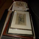 A collection of C19th engravings and various similar