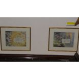 A pair of colour prints after William Blake