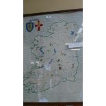 Two Early Stitched Maps, North Wales and Ireland