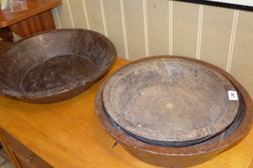 A collection of hardwood rice bowls