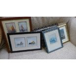 A collection of maritime prints and oils