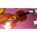 A French Bernadel school violin