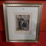 A Pierre Brissaud porchoir 'La Gazette du Bon ton' glazed and framed