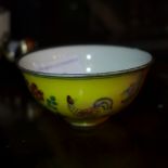 A Chinese Doucai pallette chicken cup